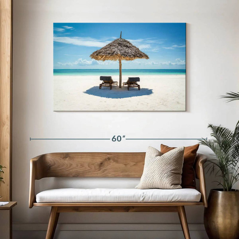 Chaises longues et parasols Gillard, H 30 po x l 45 po