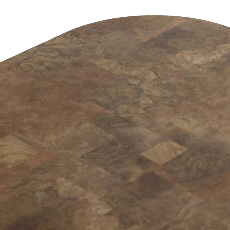 Blanco Coffee Table, Warm Umber Burl