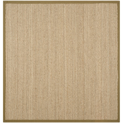 Auckland Bamboo Slat/Seagrass Natural/Olive Area Rug