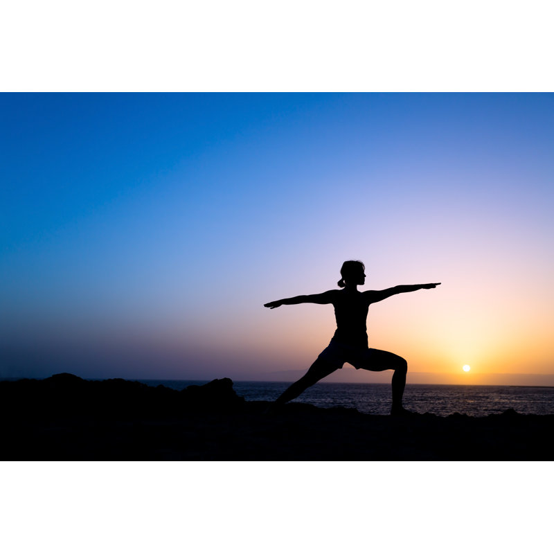 «Kyon», femme, formation, pose de yoga, silhouette par Blyjak, H 12 po x l 18 po x P 1,25 po