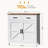 Kitchen Storage Cabinet, Modern Farmhouse Buffet Cabinet With Storage, Coffee Bar With 2 Drawers And 2 Doors, Floor Sideboard Buffet For Living Room, Dining Room, Bathroom-1789319276