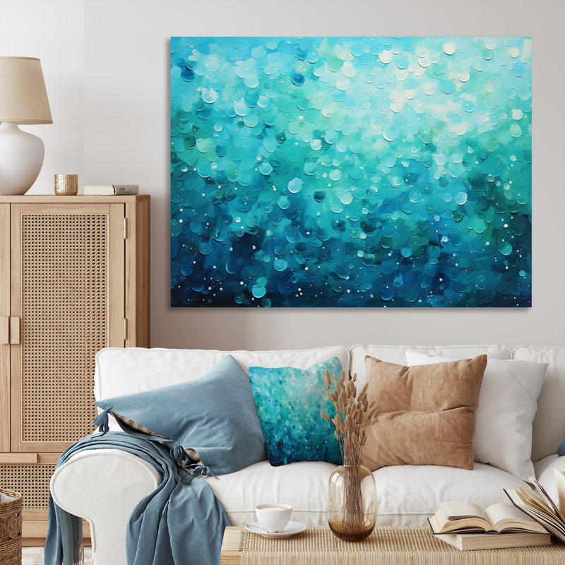 Aqua Lagoon II, reproduction d'art sur toile, H 30 po x l 40 po x P 1,5 po, Toile tendue