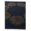 Tapis carré bleu marine 8 pi Pharris
