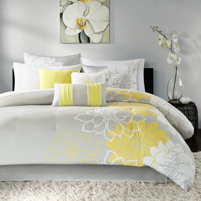 Lola Floral Cotton 7-Piece Queen Comforter Set