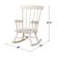  Chaise berçante en bois massif pour enfants Pétrolia