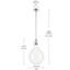 Luminaire suspendu 1 lumière avec verre opale-111187517-111187518-111187522