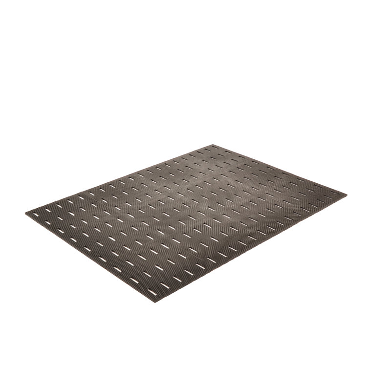 Rouleau de plancher de garage noir Cushion-Dek, Rectangle 2 pi x 6 pi