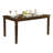 5Pc Transitional Style Dining Furniture Set Table And 4X Side Chairs Fabric Upholstered Seat Espresso Finish Wood (Dining Set)