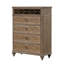 Commode à 5 tiroirs Rustic Oak