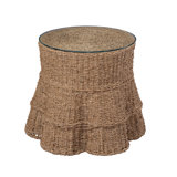 Falda Seagrass Side Table, Natural