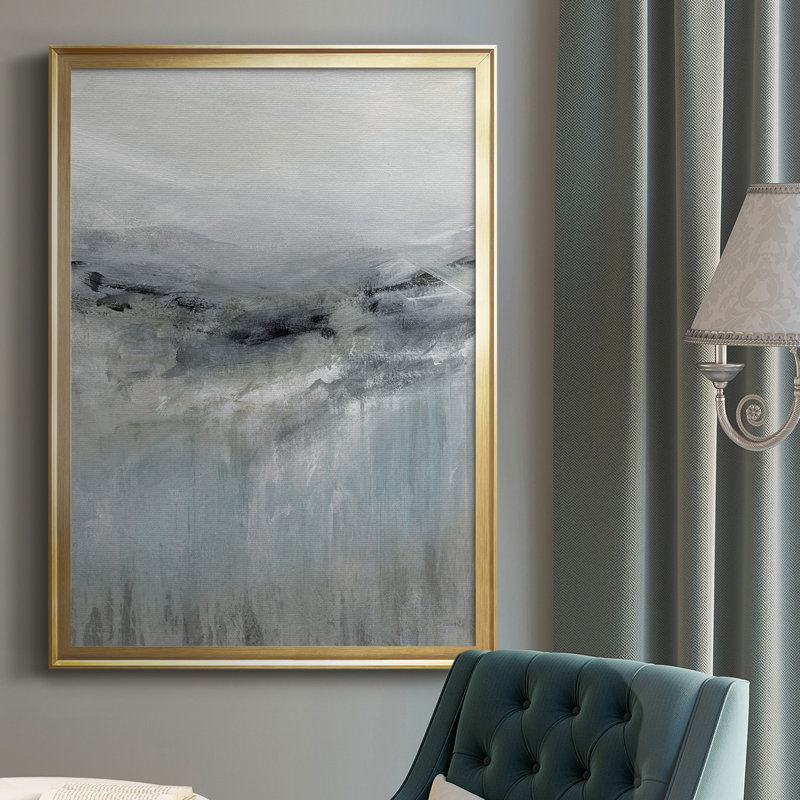 Toile encadrée de qualité supérieure «A Cool Wind», Or, H 42,5 po x l 30,5 po x P 1 po