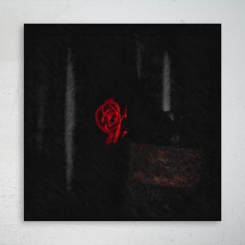 Red Red 1 - 1 pièce, impression sur toile tendue, H 32 po x l 32 po