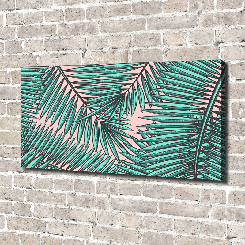 Leaves Of Palm - Wrapped Canvas Print