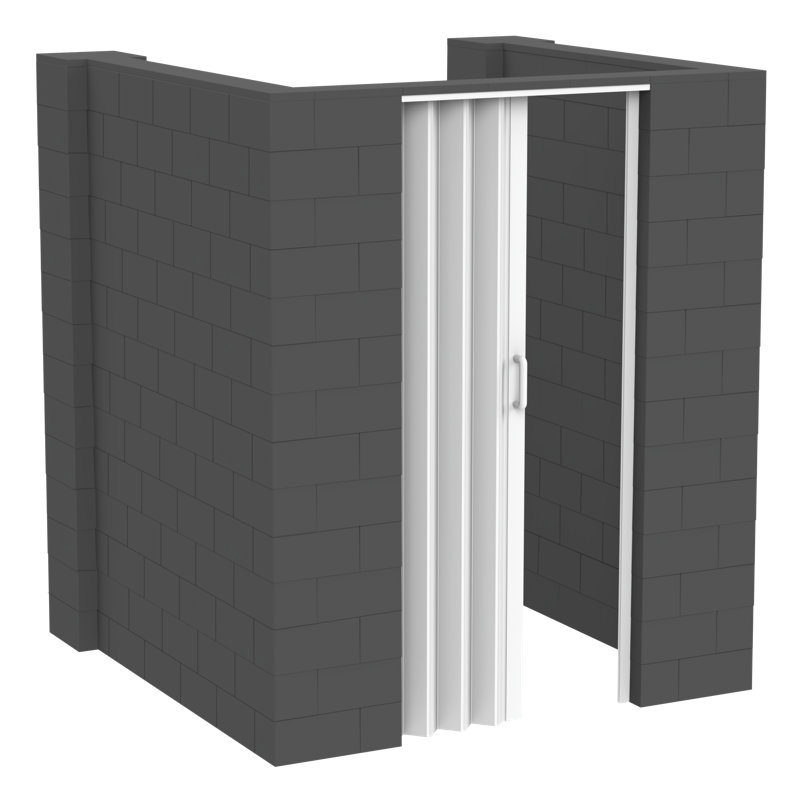 Ensemble de chambre en U Everblock, Gris foncé, H 84 po x l 96 po x P 96 po