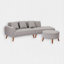Canapé modulaire 2 pièces avec repose-pieds-769400960