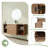 Wall-Mounted Floating Bathroom Vanity with Ceramic Top-376799465