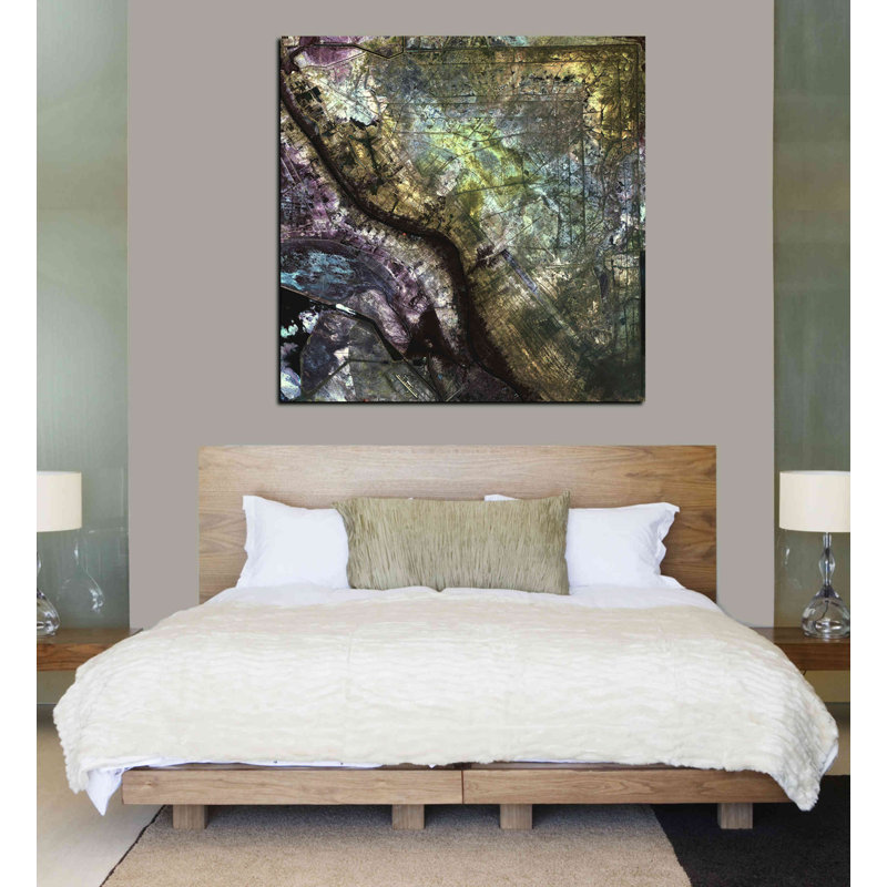 « iraquienne emplacement », impression sur toile tendue encadrée, H 37 po x l 37 po x P 1,5 po