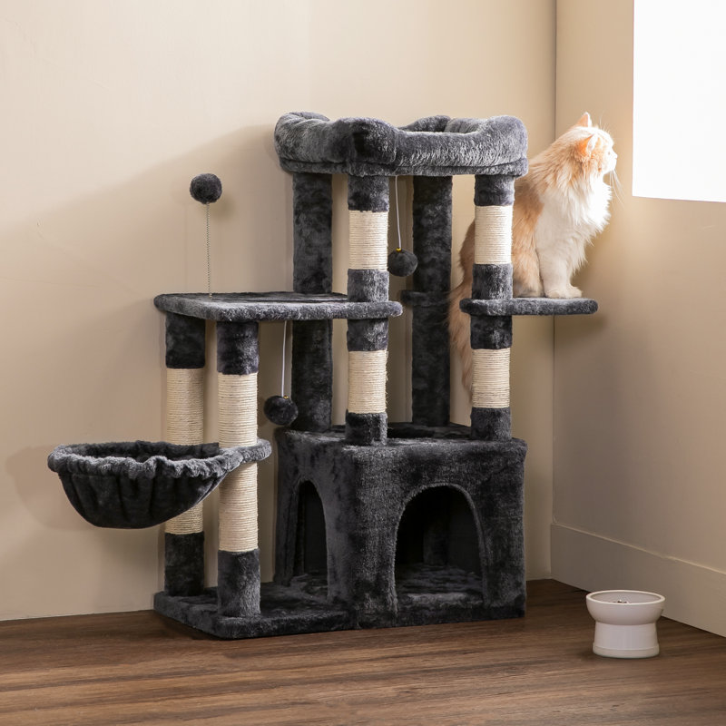 Arbre à chat ou condo 36 po Darone, Gris foncé