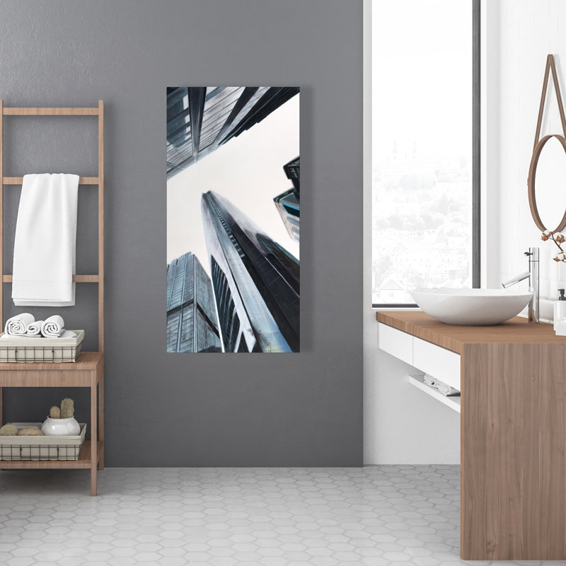 Perspective View of Skyscraper - Contemporary Canvas Art