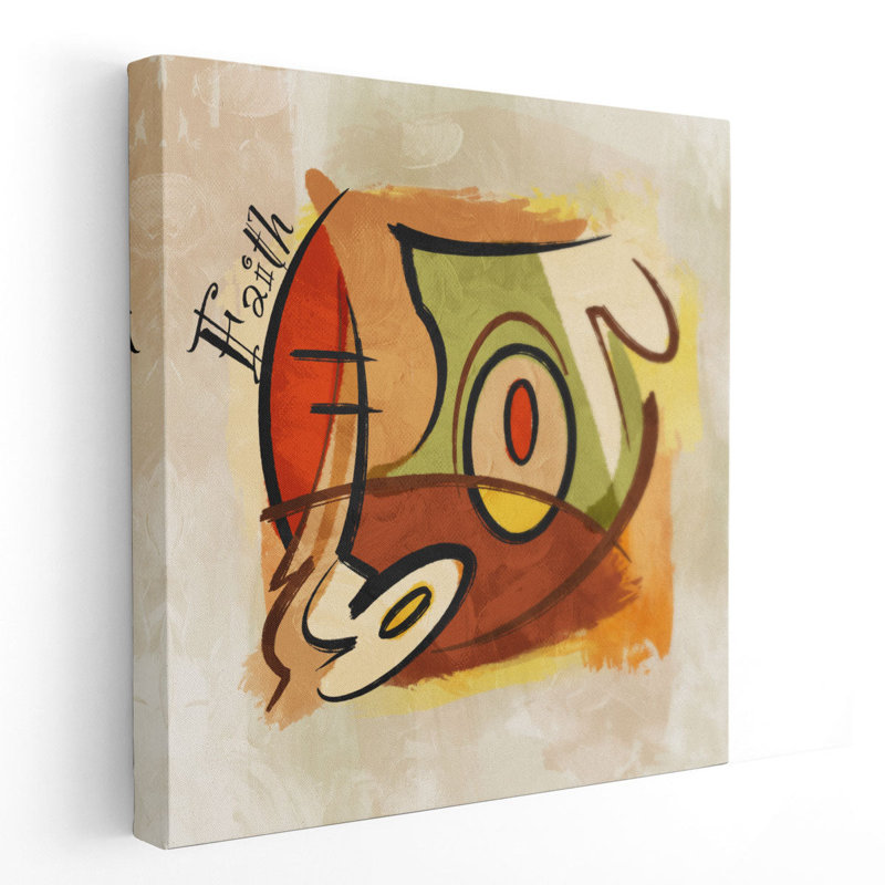 Faith Abstract - reproduction d'art sur toile, H 30 po x l 30 po