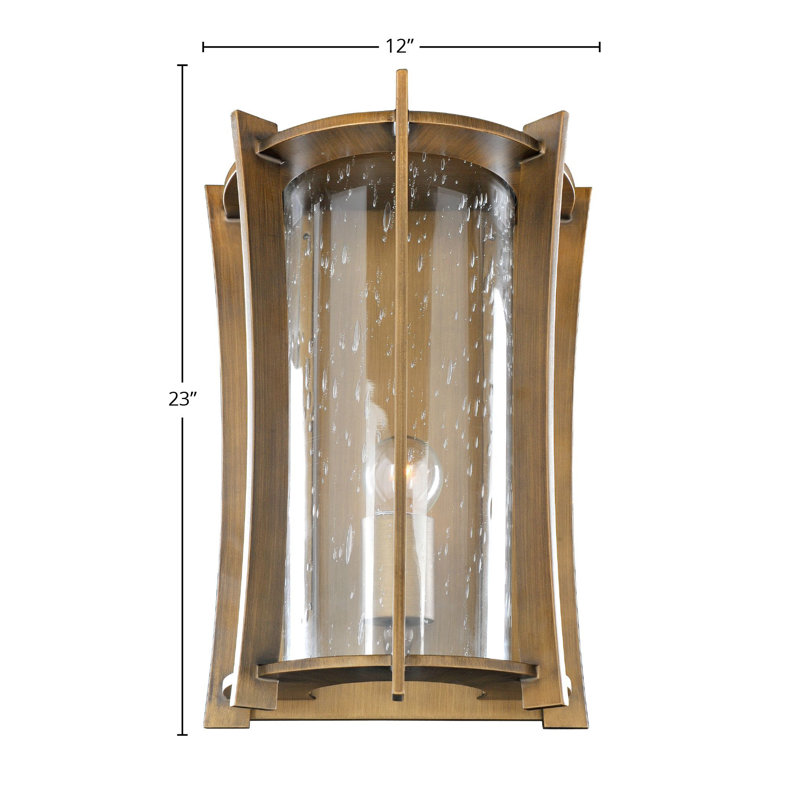Applique murale d'extérieur en bronze Ronan 1 LT Kalco, Médium
