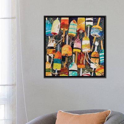 Edith Green " Buoy Collage Square " by Edith Green
