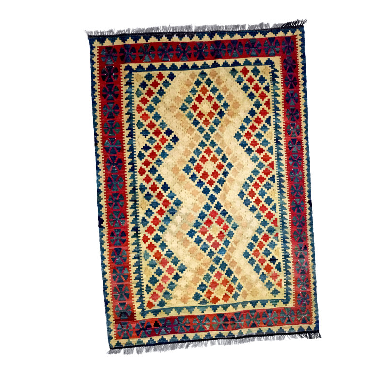 Hinrichs Ikat Hand Woven 120cm X 170cm Area Rug