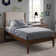 Beiler Solid Wood Upholstered Headboard Boucle Bed Frame