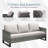 Naresa 6-Piece Outdoor Sofa Set, Wicker Patio Furniture Set With Fire Pit Table, All-Weather PE Wicker , Brown Wicker Beige Cusion-122660329