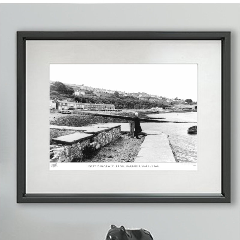 Port Dinorwic, From Harbour Wall C1960 by Francis Frith - Single Picture Frame Print, 60cm H x 80cm W x 2.3cm D