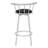 Kea Swivel Barstool Chair Set Of 2, Low Curved Back, Faux Leather-101190857