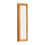 Armoire-penderie pour armoire à bijoux en bois massif avec miroir pleine longueur, 47,5 x 14,3 po, verrouillable au mur avec lumière DEL-118504575