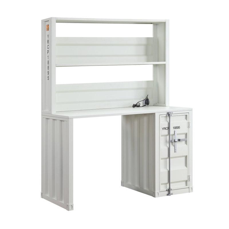 Bureau d'écriture avec huche Cargo, Blanc