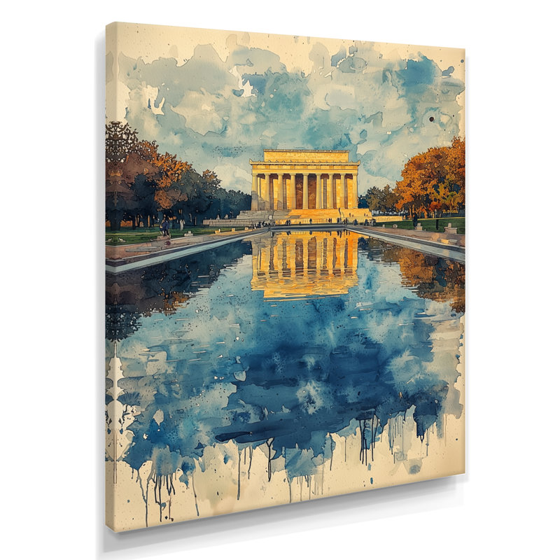 Navarette - architecture, art mural sur toile, H 32 po x l 16 po, Toile tendue, Ne s’applique pas