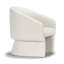 Fauteuil demi-tonneau en velours Amanada-960300293