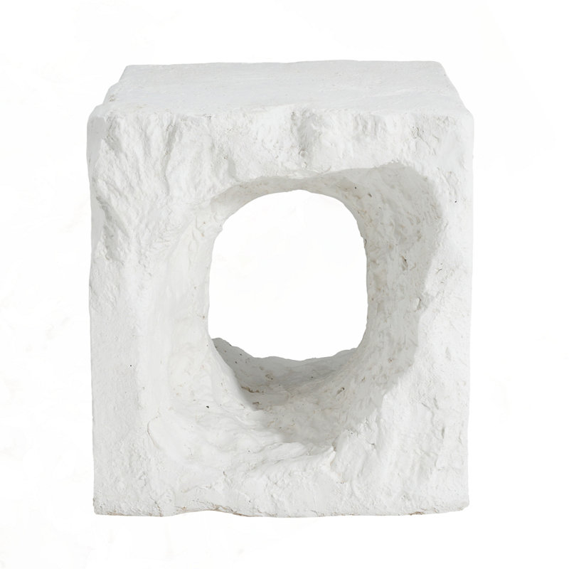Outdoor Patio MGO Side Table, White 883W