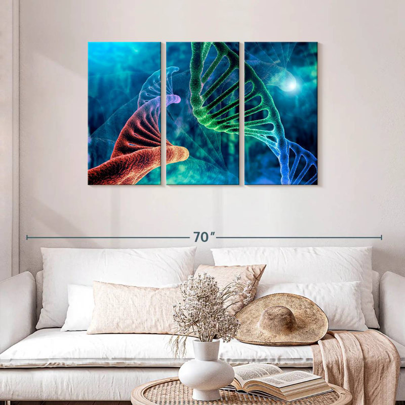 Keiri Two DNA Strands, 28" H x 45" W