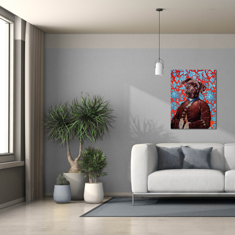"Epic Graffiti" Labrador "par Jane R. Talton, art mural sur toile, 26 po x 34 po
