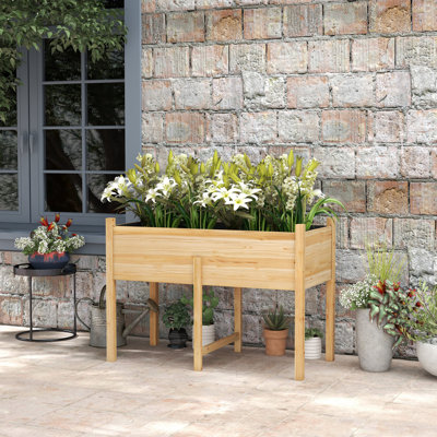 Pot à fleurs surélevé pour l'extérieur Shakaria