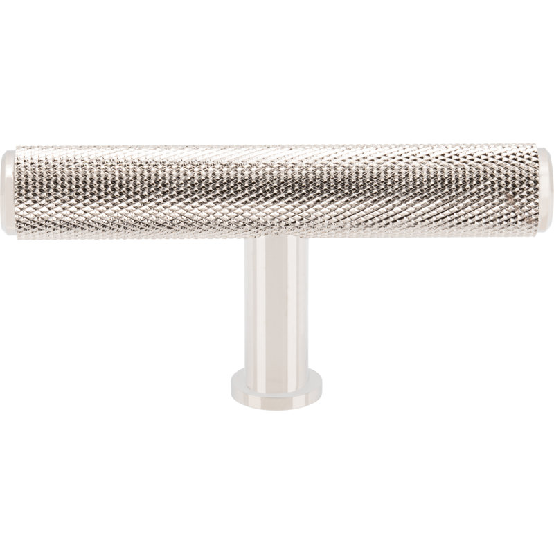 Beliza 2 3/4" Length Knurled T Knob, Polished Nickel
