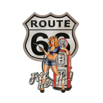 Plaque murale Route 66