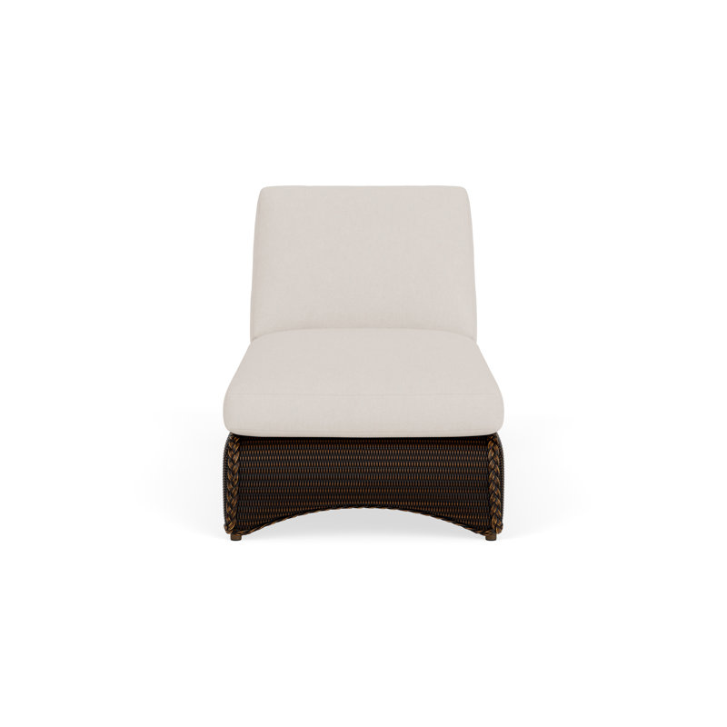 Loom Outdoor Chaise Lounge, Mink, Canvas Canvas