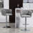 Stylish Adjustable Swivel Bar Stools Set Of 2, Ideal For Kitchen Island, Cafe, Pub And More.