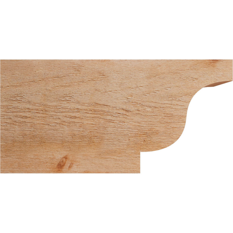 Queue de chevron Newport, Cèdre rouge de l'Ouest, 12" H x 24" W x 4" D