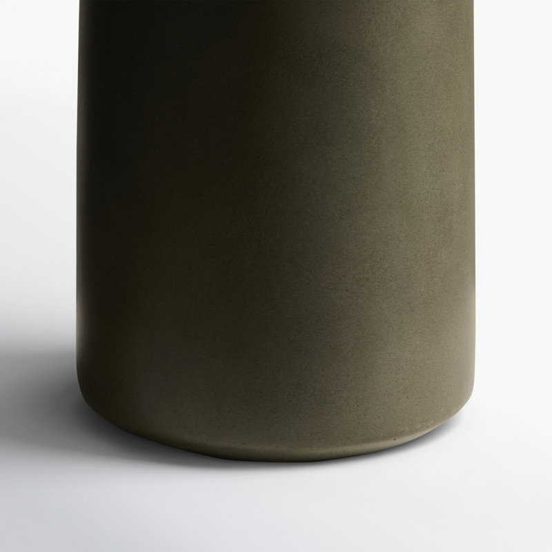 Lockwood Concrete Table Lamp, Gray Base / Taupe Shade