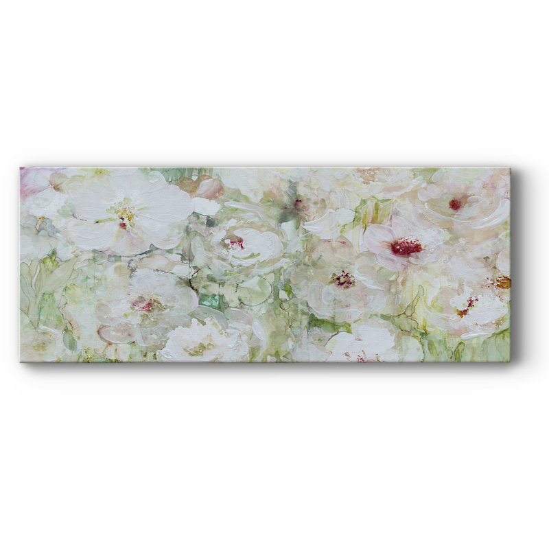 " Jardin Blanc ", 8" H x 20" W x 1.5" D