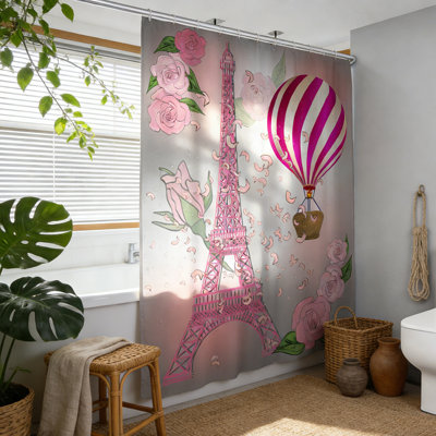 Ensemble de rideau de douche Valentine's Day Gnome Love