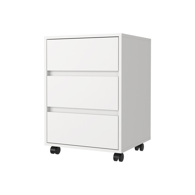 Eagle Creek 3-Drawer Rectangle Filing Cabinet White