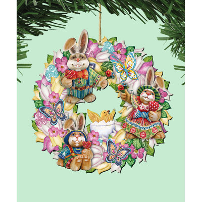 5'' Wood Holiday Shaped Ornament