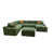 Dark Green Polyester Blend selected